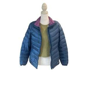 L.L. Bean Ultralight Downtek 850 Blue Purple Puffer Jacket XS